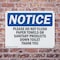 Signmission Please Do Not Flush Paper Towels Or Sanitary, 10 in W x Rectangle, Plastic OS-2PACK-NS-P-710-L-17381 - alternate 4
